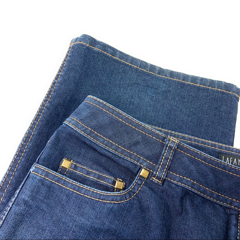 Lafayette 148 Flare Dark Wash Jean - Picture 6 of 7